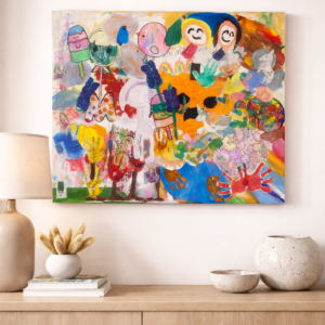 Ouder-kind workshop Collage met kindertekeningen / 12 december 2026